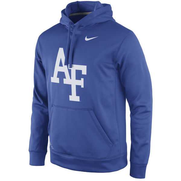 Men's Air Force Falcons Nike Practice Performance Hoodie - Royal,We sell and wholesale Men's Air Force Falcons Nike Practice Performance Hoodie - Royal on line form chian!